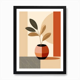 Abstract Plant 1 Art Print