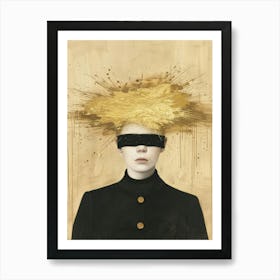 Gold Head 1 Art Print