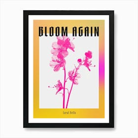 Hot Pink Coral Bells Poster Art Print