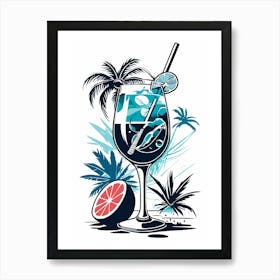 Tropical Drink 01 Art Print