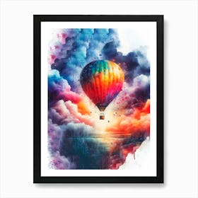 Hot Air Balloon Art Print