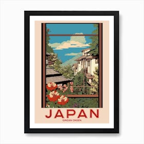 Ginzan Onsen, Visit Japan Vintage Travel Art 4 Art Print
