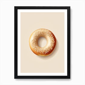 Sesame Bagel Marker Art 6 Art Print