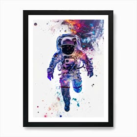 Astronaut Watercolor (21) Art Print