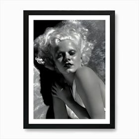 Actress Jean Harlow Poses For A Publicity Still For The Mgm Film Bombshell Art Print