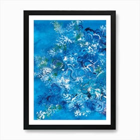 A Bunch of Blues painted by Paoling Rees Art Print