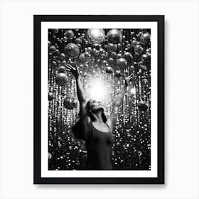 Disco Ball Ceiling Dancing 3 Art Print