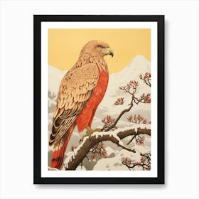 Bird Illustration Golden Eagle 2 Art Print