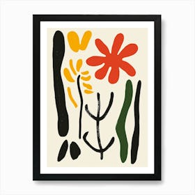 Flowers And Leaves 39 Art Print