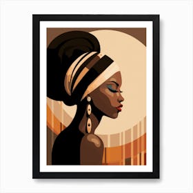 African Woman Portrait 5 Art Print