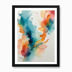 Watercolor Splash Canvas Print Art Print