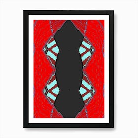 Abstract Red And Blue 1 Art Print