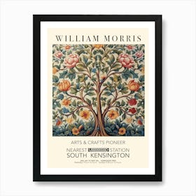 William Morris Print Exhibition Poster Tree Of Life Art Print