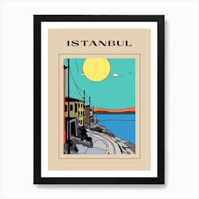 Minimal Design Style Of Istanbul, Turkey  2 Poster Art Print