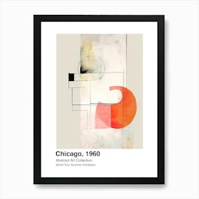 World Tour Exhibition, Abstract Art, Chicago, 1960 10 Art Print