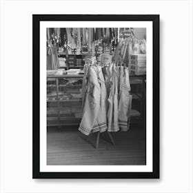 Aprons On Display In General Store, Ray, North Dakota By Russell Lee Art Print