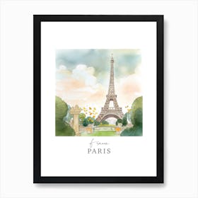 France, Paris Storybook 10 Travel Poster Watercolour Art Print