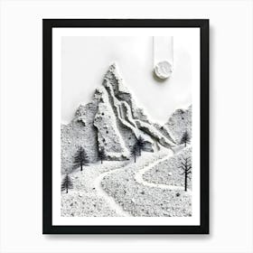 Monochrome Winter Art Print