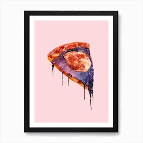 Galaxy Pizza Art Print