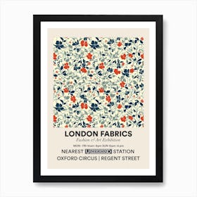 Poster Tulip Tide London Fabrics Floral Pattern 1 Art Print