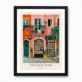 Lisbon Book Nook Bookshop 4 Poster Art Print