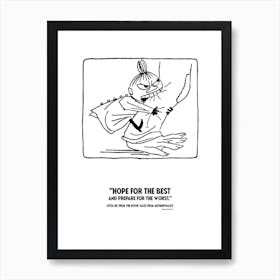 The Moomin Drawings Collection Little My Art Print