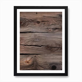 Old Wood Texture Art Print