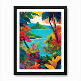 Tropical Island Landscape 4 Art Print