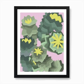 Euphorbia plant Art Print