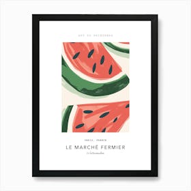 Watermelon Le Marche Fermier Poster 6 Art Print