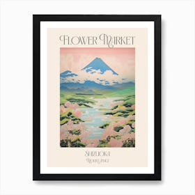 Flower Market Mount Amagi In Shizuoka Japanese Landscape 4 Poster Art Print