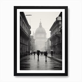 Turin, Italy,  Black And White Analogue Photography  4 Art Print