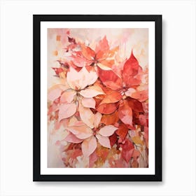 Fall Flower Painting Poinsettia 3 Art Print