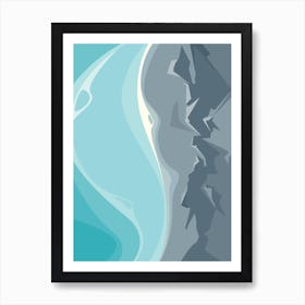 Ocean And Rocks Art Print