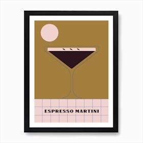 Espresso Martini Cocktail Art Print