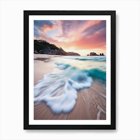 Sunset On The Beach 3 Art Print