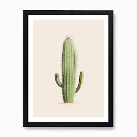 Ladyfinger Cactus Marker Art 2 Art Print