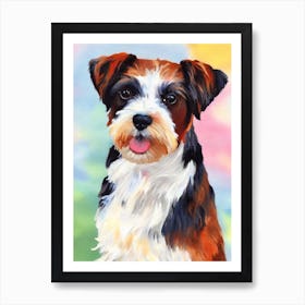 Biewer Terrier Watercolour Dog Art Print