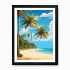 Tropical Beach Landscape 4 Art Print