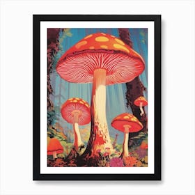 Trippy Mushroom 3 Art Print