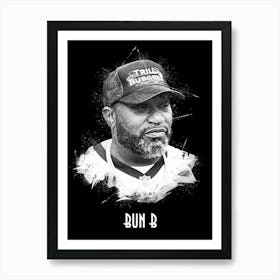 Bun B Rapper Portrait Art Print