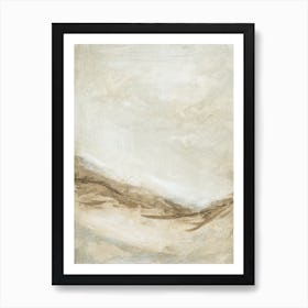 Tempting No1 - Neutral Earth Tone Abstract Painting Art Print