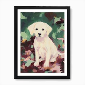 A Maltese Dog Painting, Impressionist 3 Art Print