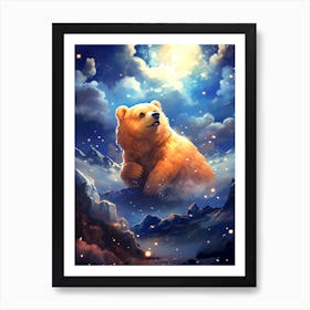 Bear In The Sky Art Print