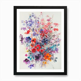 Flowers In A Vase 38 Art Print