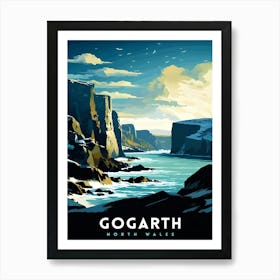 Gogarth North Wales Print Coastal Cliffs Wall Art Holyhead Sea View Decor Welsh Landscape Poster Climbing Enthusiast Gift 2 Art Print