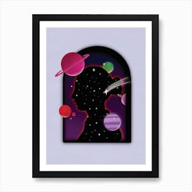 Space Girl Art Print