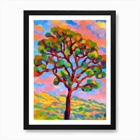 Joshua Tree tree Abstract Block Colour Art Print