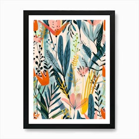 Floral Pattern 11 Art Print