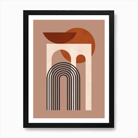 Architectural geometric shapes 9 Art Print